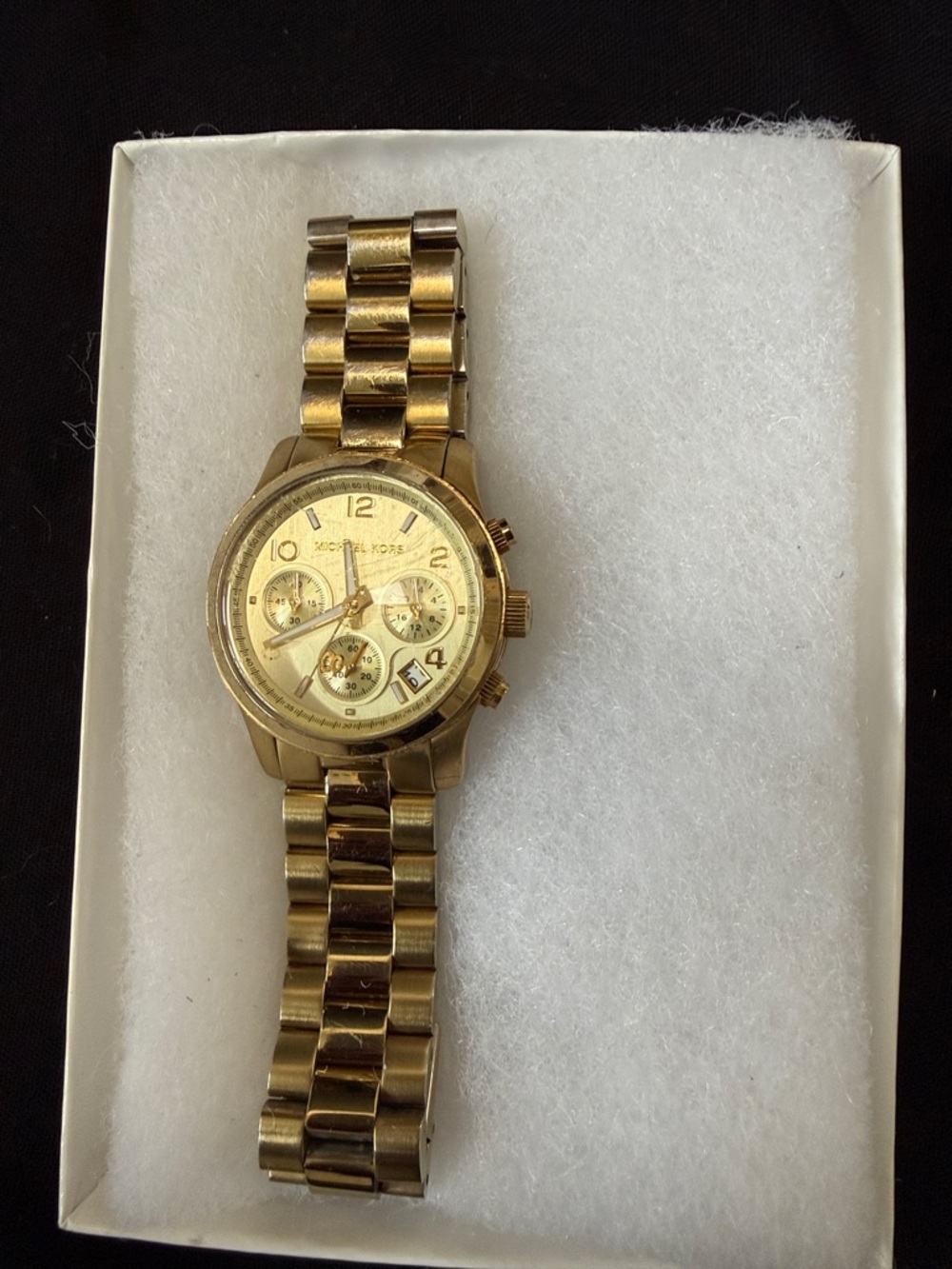Michael Kors Gold-Tone Women's Chronograph Bracelet Watch